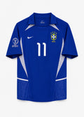 BRAZIL 2002/04 RONALDINHO 11 AWAY SHIRT