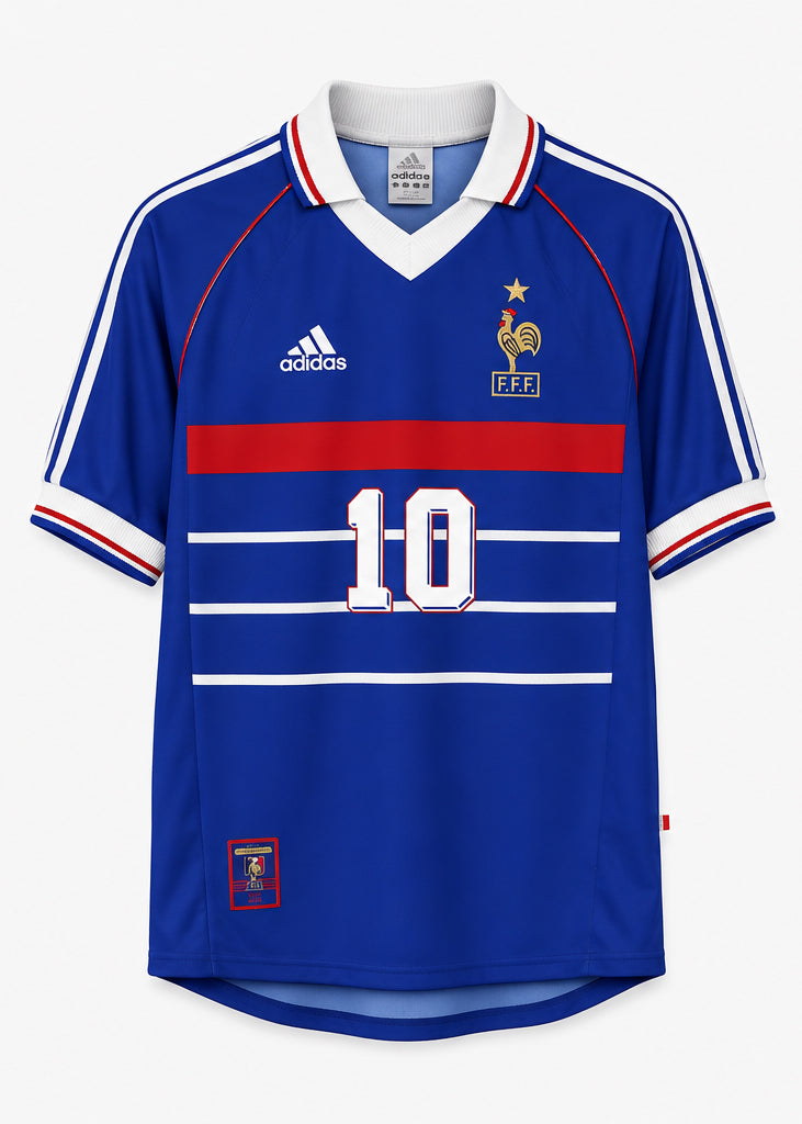 France Home Shirt 1998-00  Zidane 10