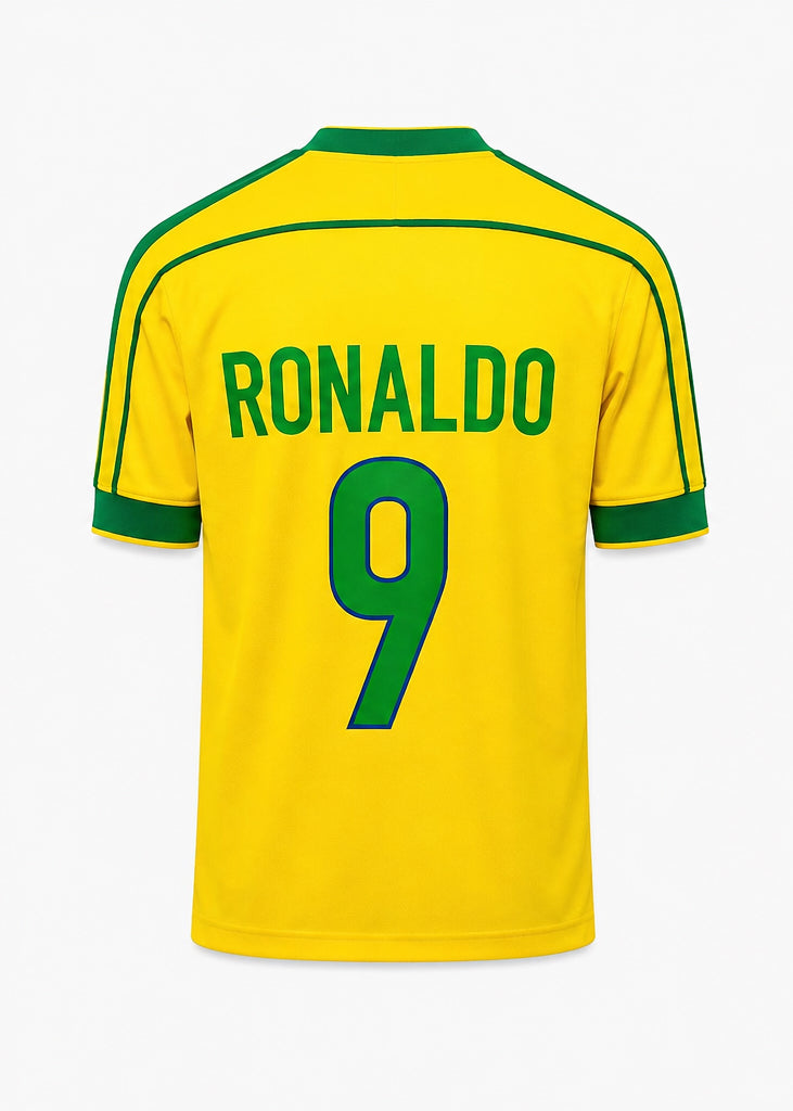 Brazil Home Shirt 1998 - Ronaldo 9
