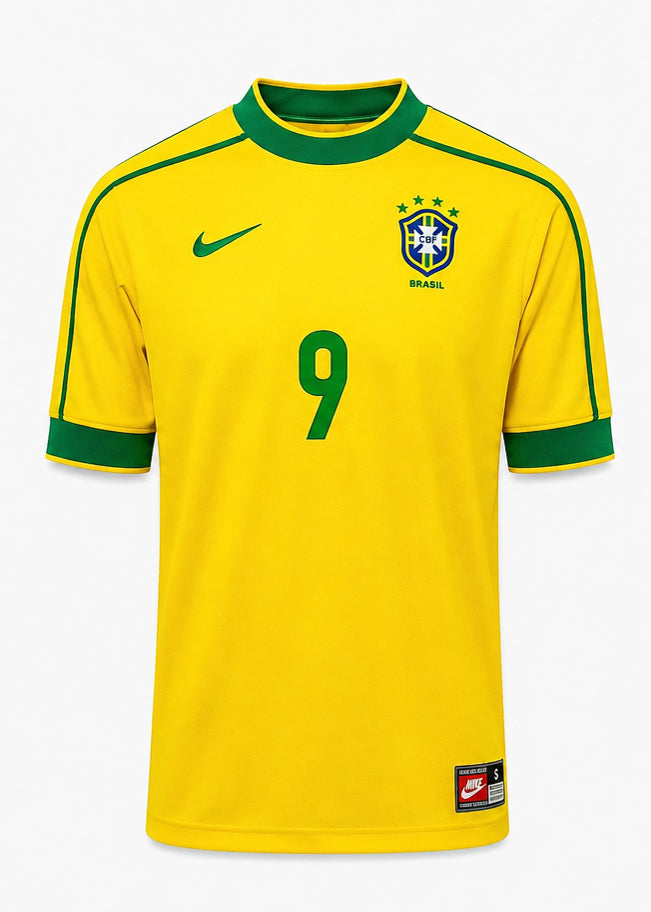 Brazil Home Shirt 1998 - Ronaldo 9